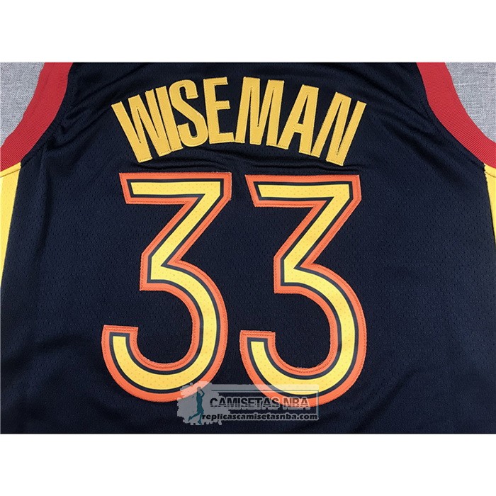 Camiseta Golden State Warriors James Wiseman Ciudad 2020-21 Azul